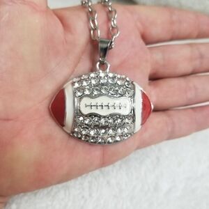 Alabama Roll Tide Football Necklace